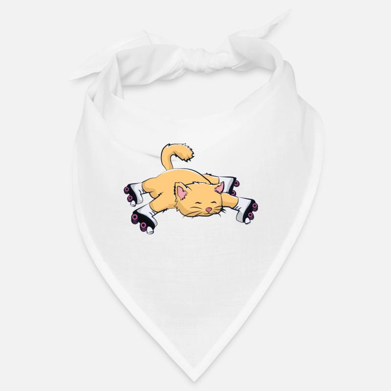 Cat with roller skates Bandana
