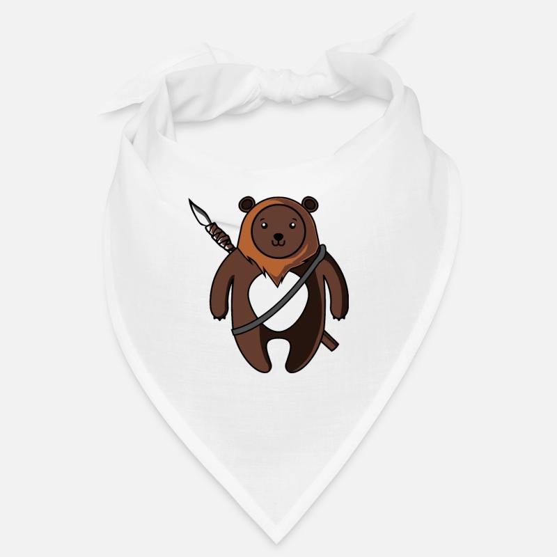 Ours mignon avec une lance Bandana