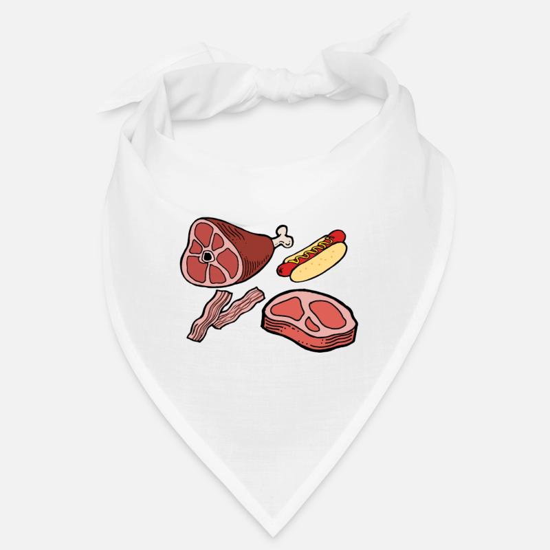 Fleisch - Bandana - Weiß