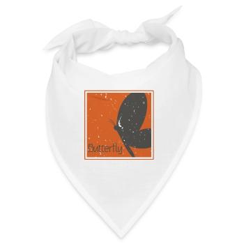 Schmetterling Butterfly - Bandana - Weiß - Vorne