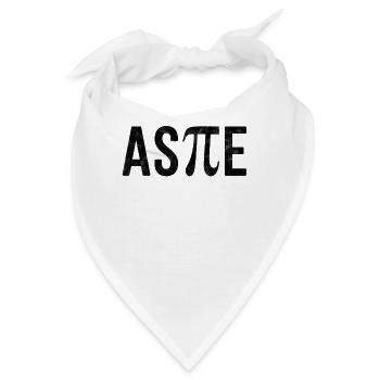 Asperger Syndrom Autismus Shirt "Aspie" Pi Lustig - Bandana - Weiß - Vorne
