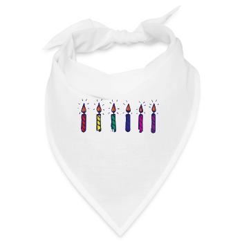 Kerzen Sechs Geburtstagskerzen - Bandana - Weiß - Vorne