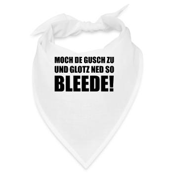 lustiger Spruch Ossi sächsisch Dialekt Sachsen - Bandana - Weiß - Vorne