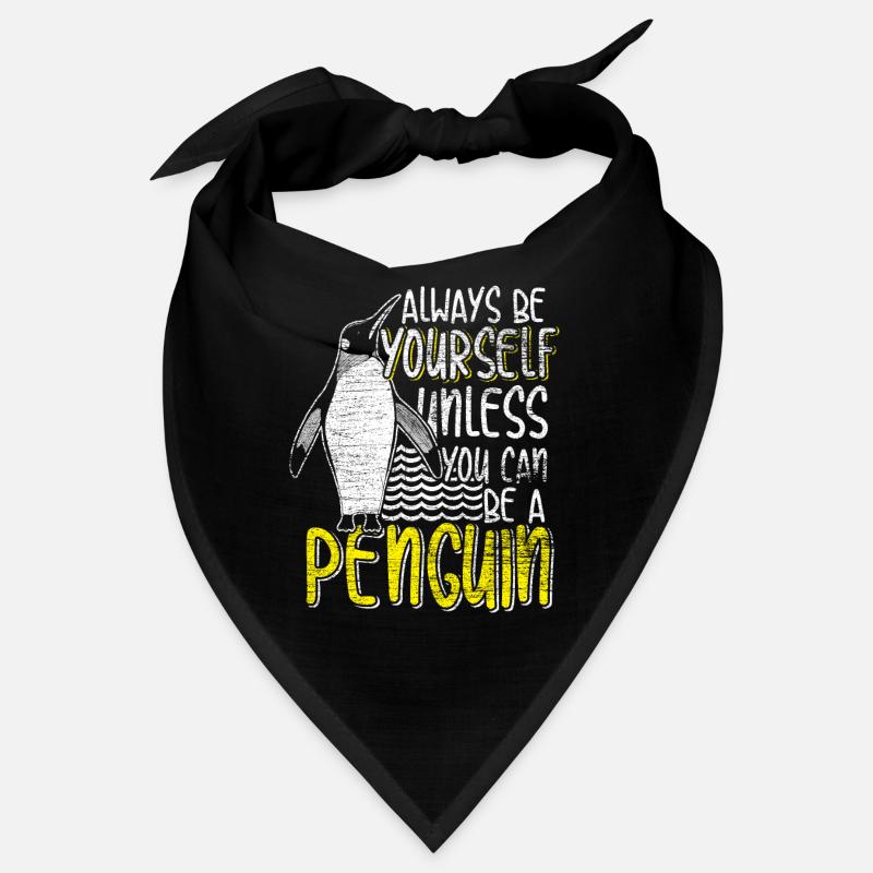 Pinguin Tier Eis schwarz weiß Vogel Geschenk Bandana