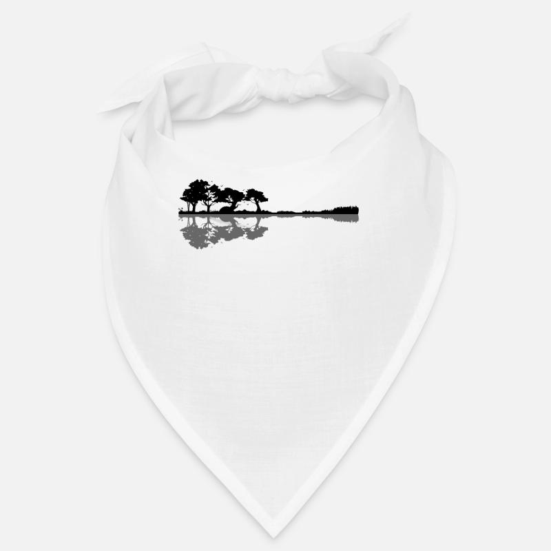 Guitar Lake Shadow Elefant Moonlight Geschenkidee Bandana