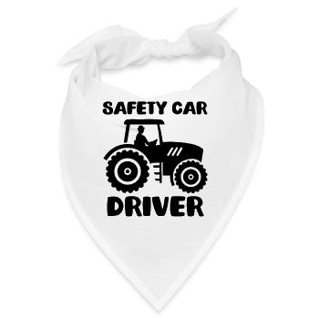 Safety Car Driver Landwirtschaft Traktor - Bandana - Weiß - Vorne