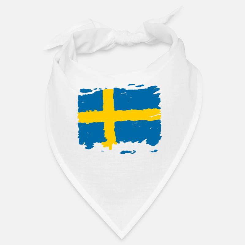 Drapeau Sverige - Drapeau de la Suède - Drapeau de la Suède Bandana