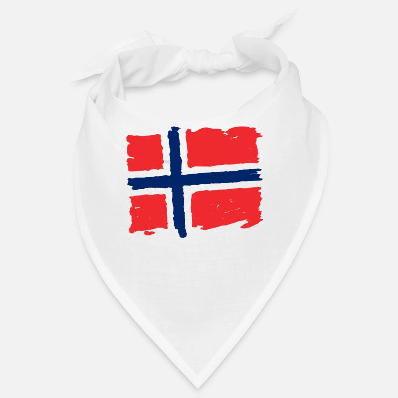 Norge flagg- drapeau de la Norvège Bandana