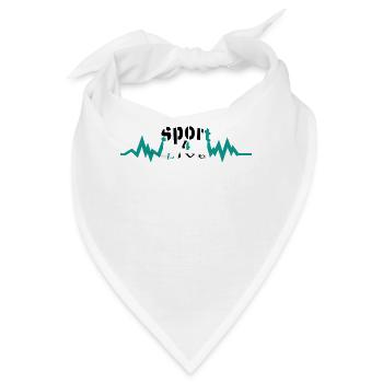 Sport - Bandana - Weiß - Vorne