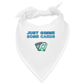 Poker Poker Poker Texas Holdem - Kartenspiel - Bandana - Weiß - Vorne