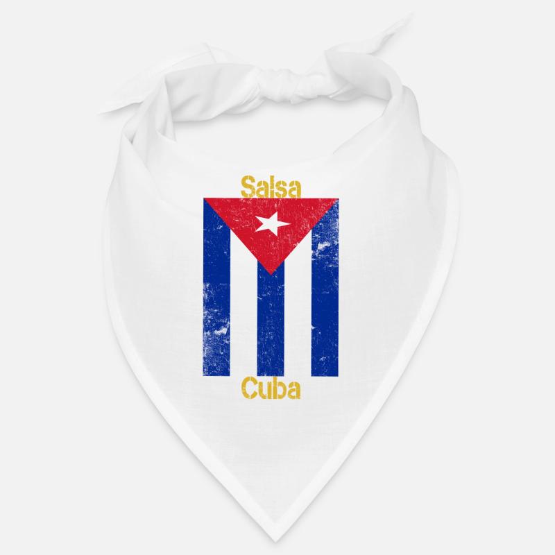 Chemise de cadeau de danse salsa avec drapeau de Cuba et drapeau de Cuba Bandana