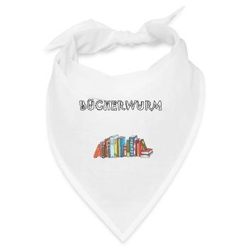 Buch Buch Bücher Bücher lesen Bücherwurm Buch - Bandana - Weiß - Vorne