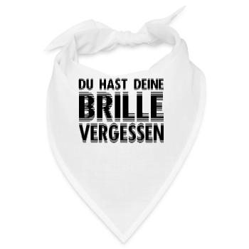 Keine Brille - Bandana - Weiß - Vorne