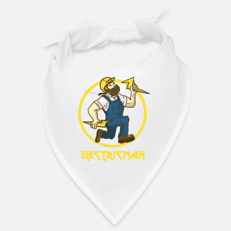 Elektriker Superheld Strom Blitz Geschenk Beruf Bandana