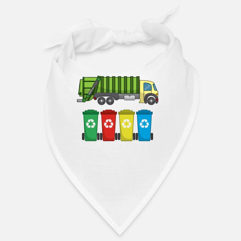 Garbage Truck For Garbage Disposal Recycling I Gift Idea Bandana
