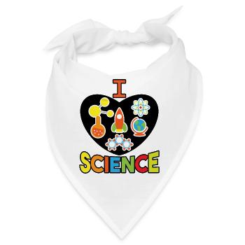 Wissenschaft, Informatik, Mathe, Biologie, Chemie - Bandana - Weiß - Vorne
