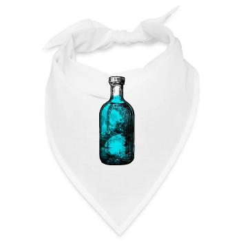 Aquarium unter Wasser Meeresleben Flasche Korallen - Bandana - Weiß - Vorne