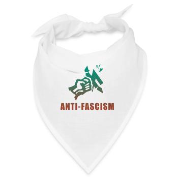 Anti Fascism - Bandana - Weiß - Vorne