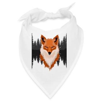 Der Fuchs aus dem Wald - Bandana - Weiß - Vorne