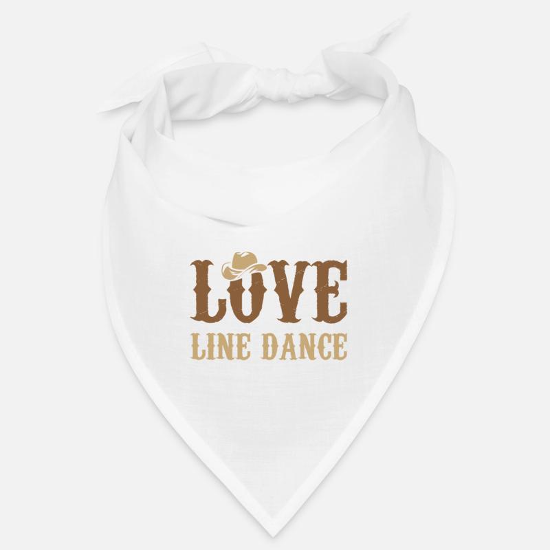 Live Love Line Dance Geschenk Idee Bandana