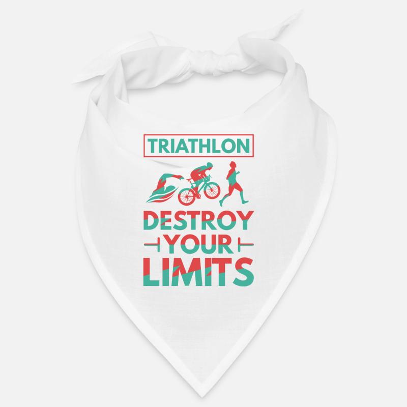 Triathlon - Destroy your Limits - Bandana - Weiß