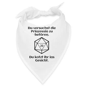 W20 - Prinzessin - Pech - Bandana - Weiß - Vorne