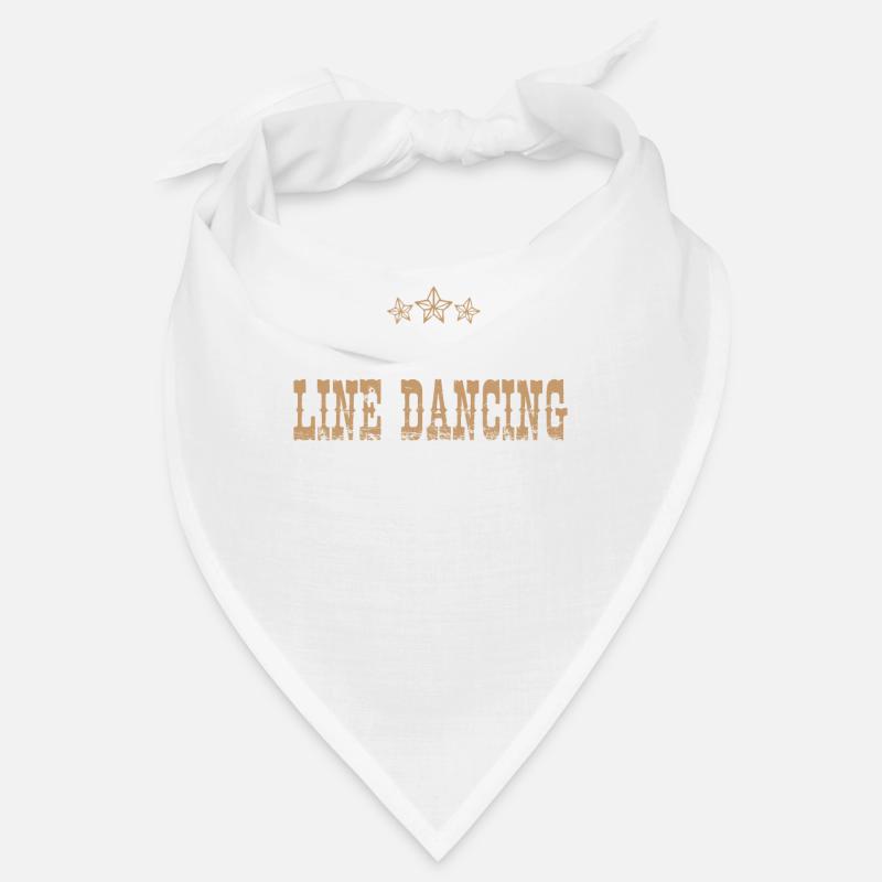 This Is My Line Dancing Shirt Geschenk Idee - Bandana - Weiß