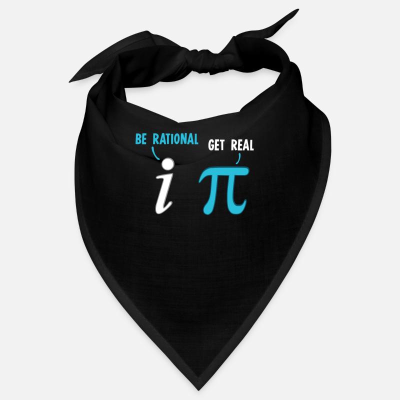 Be Rational Get Real Funny Math Joke Stats Pun Bandana