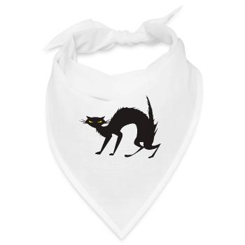 Halloween Hexen Geister Spuk Geschenkidee Kürbis - Bandana - Weiß - Vorne
