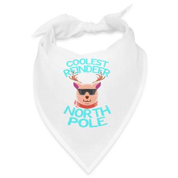 Kühlstes Rentier am Nordpol - Bandana - Weiß - Vorne