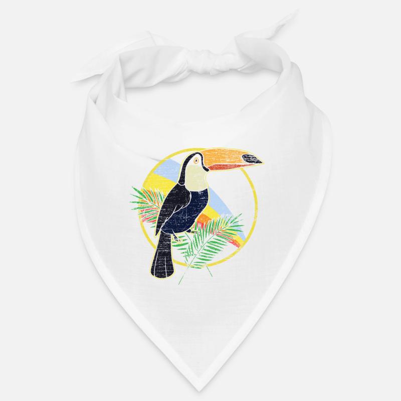 toucan - Bandana - blanc
