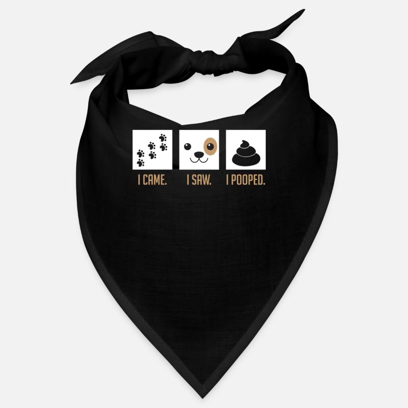 Ich kam ich sah ich kackte lustiges Welpenhaus-Training Bandana