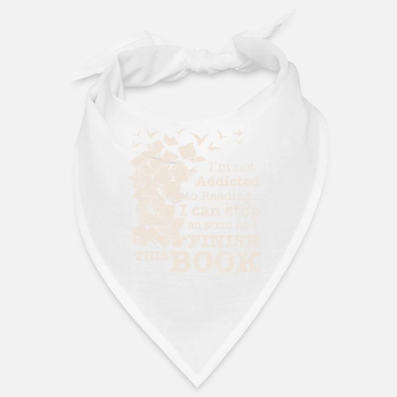 Bücherwurm Buch lesen Bücher Geschenk - Bandana - Weiß