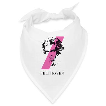beethoven punk musik festival klassik komponist ta - Bandana - Weiß - Vorne