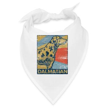 Dalmatiner - Bandana - Weiß - Vorne