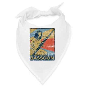 Fagott - Bandana - Weiß - Vorne