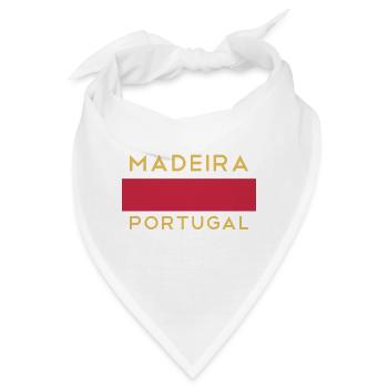 Insel Madeira Portugal Souvenir - Bandana - Weiß - Vorne
