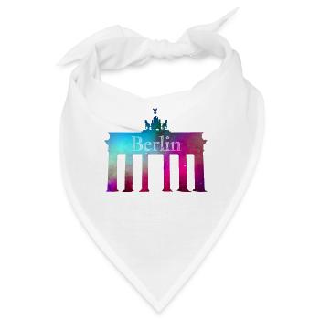 Brandenburger Tor Berlin - Bandana - Weiß - Vorne
