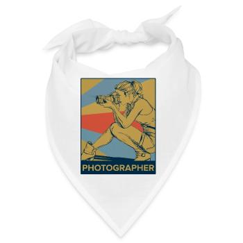 Fotograf - Bandana - Weiß - Vorne