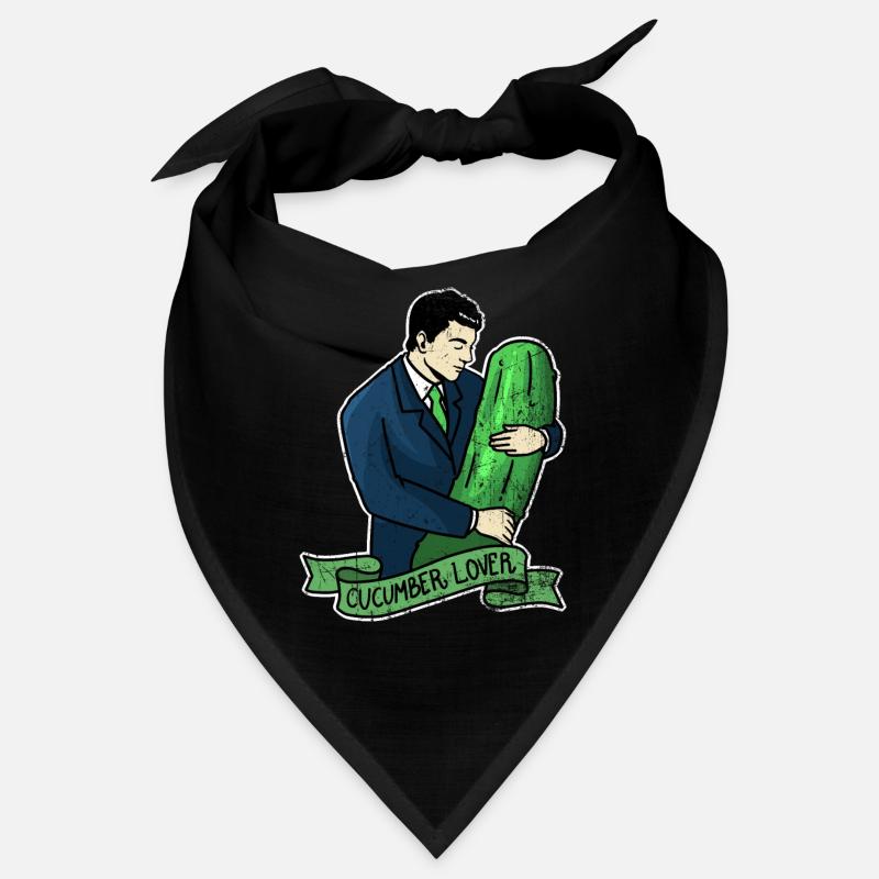 Concombre végétal nourriture végétale cadeau végétalien Bandana