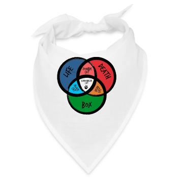 Schrödingers Katze lustiges Big Bang Geschenk - Bandana - Weiß - Vorne