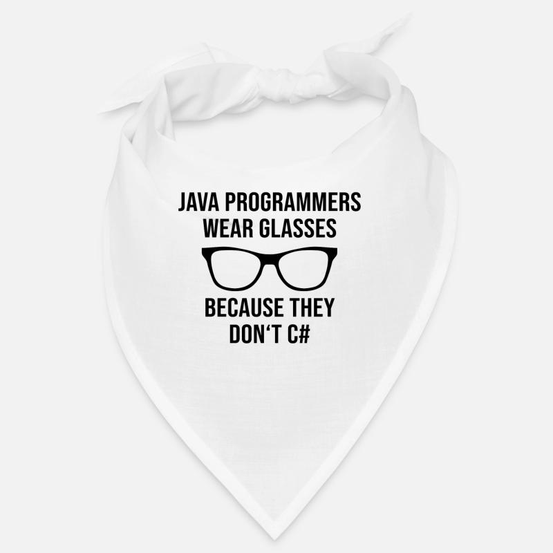 Programmeur Java Developer Glasses Bandana