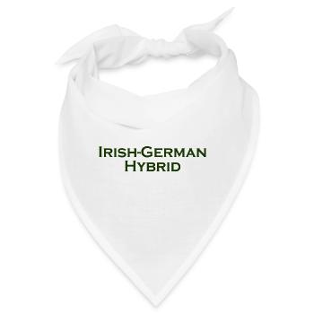 Irish-German Hybrid - Bandana - Weiß - Vorne