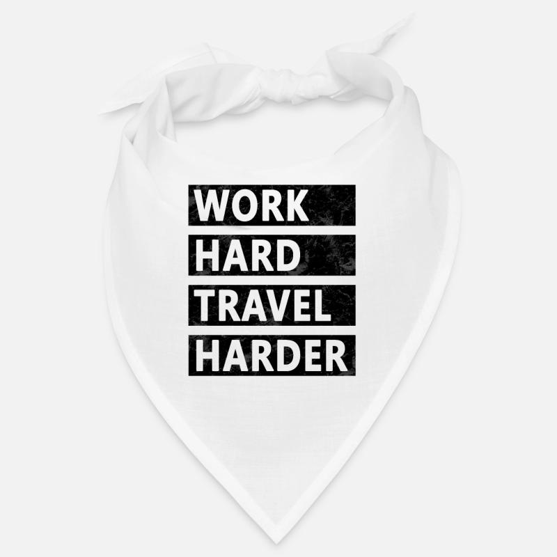 Work Hard Travel Harder Bandana