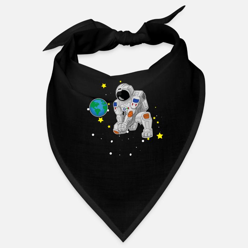 Volleyball playing astronaut outer space gift Bandana