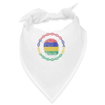 Mauritius ist in meiner DNA - Bandana - Weiß - Vorne