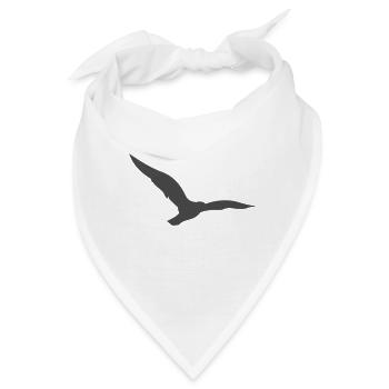 Vogel - Bandana - Weiß - Vorne