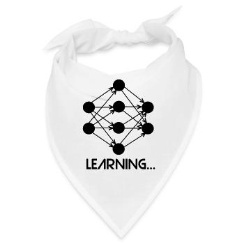 Machine Learning Neuronales Netz - Bandana - Weiß - Vorne