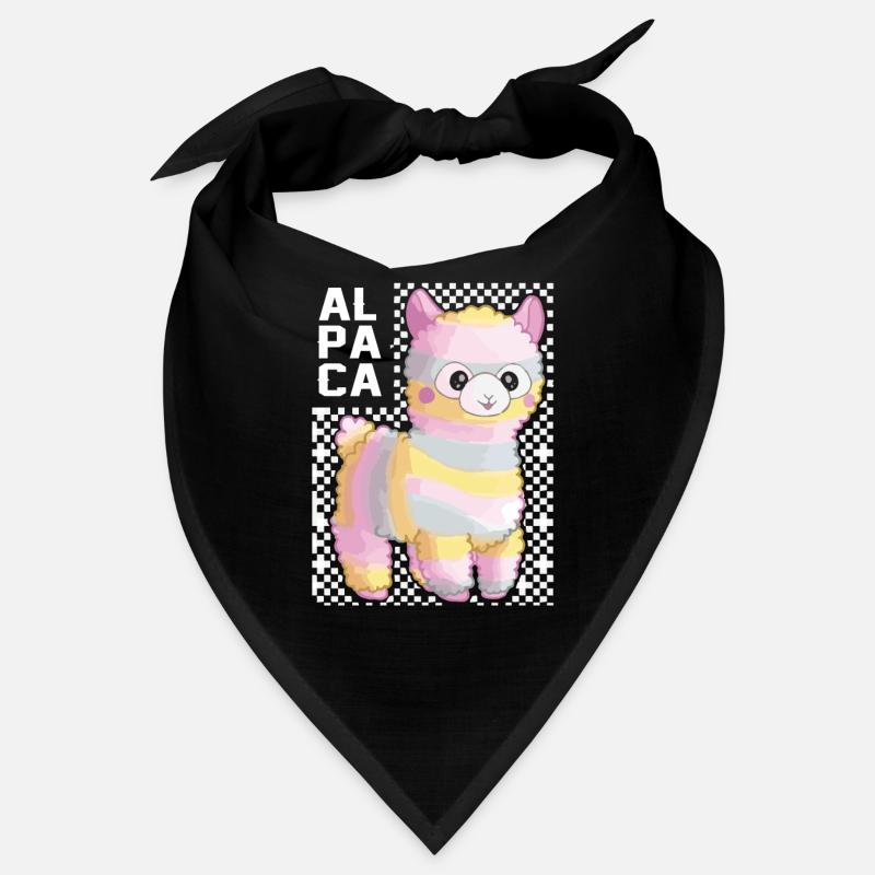 Regenbogen Alpaka Lama Geschenkidee Bandana