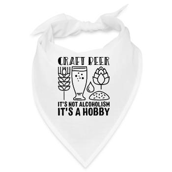 Craft Beer - Bandana - Weiß - Vorne